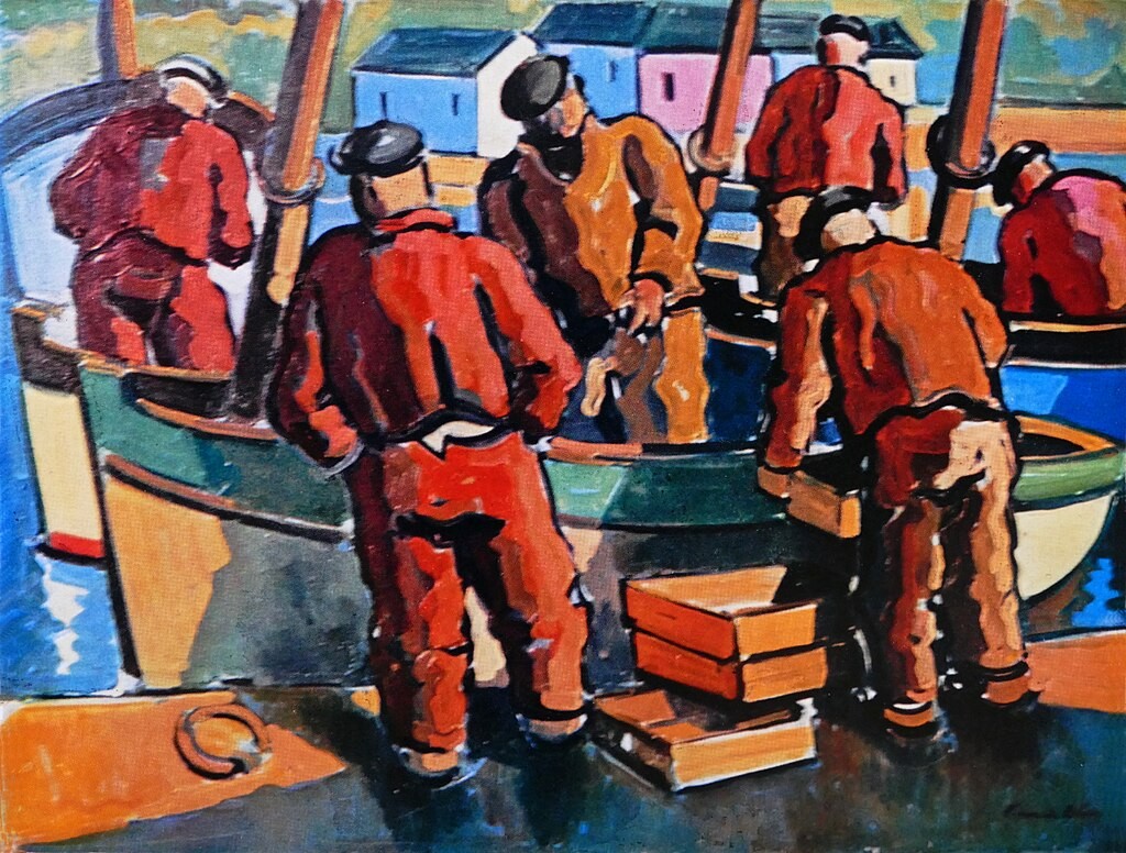 Le port d audierne pierre de belay 1936